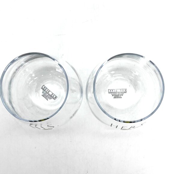 Rae Dunn Stemless Wine Glass Set His & Hers Shamrock Enchante' Accessories 2021 - Picture 7 of 9